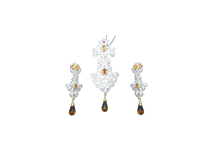 Dual Tone Plated | Gemstone Pendant Sets